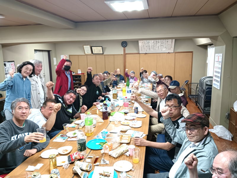 懇親会:疲れたね!寄る年並かなー